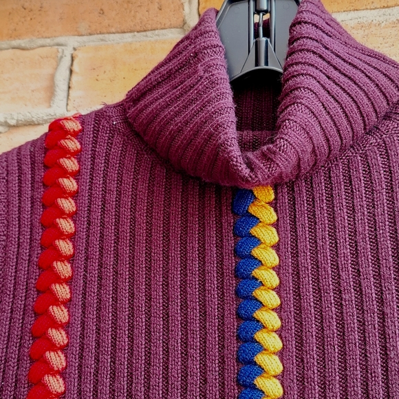 NWOT Derec Lam 10 Crosby Merino Wool Sleeveless Turtleneck Braided Sweater - Picture 2 of 9